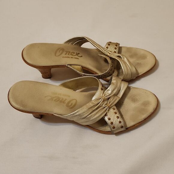 vintage 90s y2k onex summer heel sandals, size 9 - Picture 1 of 8